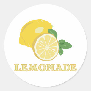 limonade ronde sticker