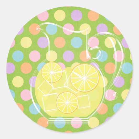 limonade ronde sticker (Voorkant)