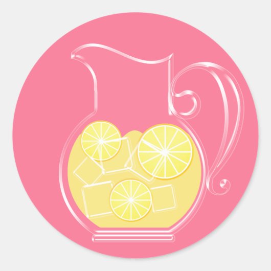 limonade ronde sticker (Voorkant)