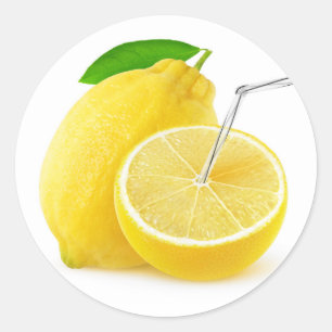 limonade ronde sticker