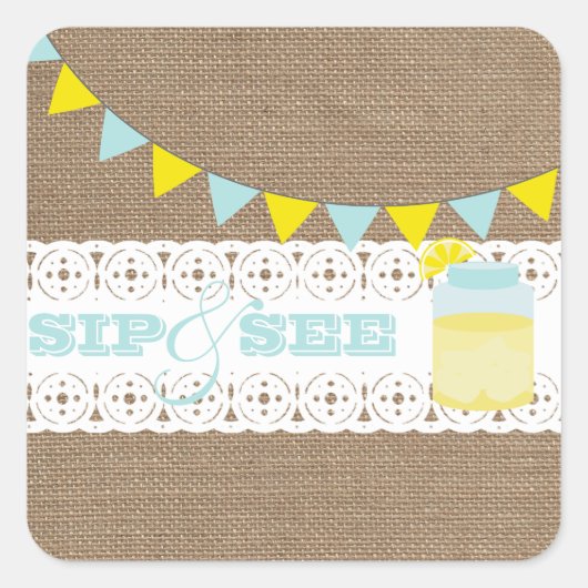 limonade sip en zie baby boy Sticker (Voorkant)