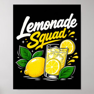 Limonade squad zomer citroendrank liefhebber beman poster
