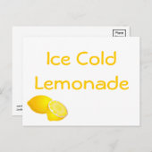 limonade standaard briefkaart (Voorkant / Achterkant)