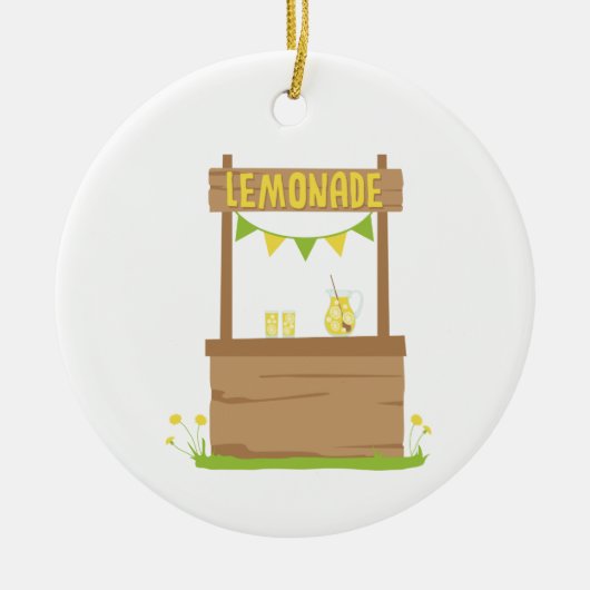 limonade standaard keramisch ornament (Voorkant)