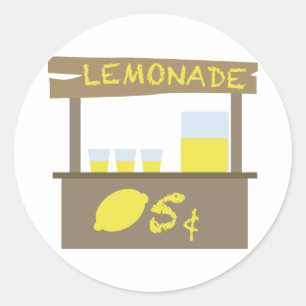 limonade standaard ronde sticker