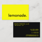 limonade. visitekaartje (Voorkant / Achterkant)