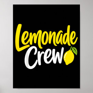 Limonadestand bemanningsfamilie matching limonade poster