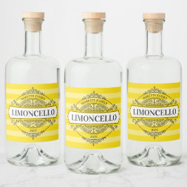 Limoncello  Badge Label Likeurfles Etiket