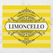 Limoncello Badge Label Likeurfles Etiket (Enkel label)