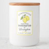 Limoncello Bio Pour Un Petit Étiquette À Bouteille (Devant)