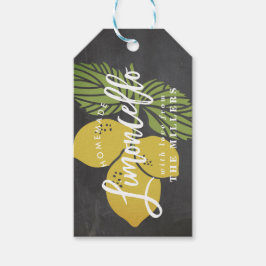 Limoncello Chalkboard Gift Tag, homemade Cadeaulabel
