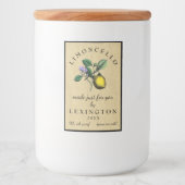 Limoncello  Citroen Illustratie Voedselcontainer Etiket (Voorkant)