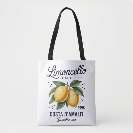 Limoncello Costa d’Amalfi La Dolce Vita Tote Bag (Devant)