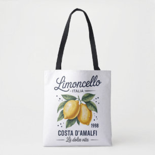 Limoncello Costa d'Amalfi La Dolce Vita Boodschapp Draagtas