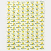 Limoncello Fleece Deken (Voorkant)