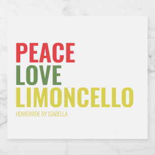 Limoncello Food and Beverage Label Likeurfles Etiket