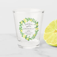 Limoncello Greenery Gepersonaliseerde Monogram Fav