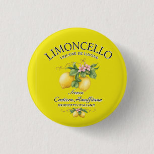 Limoncello Italië Amalfikust Ronde Button 3,2 Cm