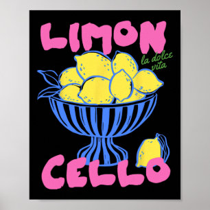 Limoncello Italië Citroenen Amalfi Kust Vakantie R Poster