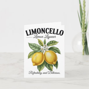 Limoncello Italië verfrissende citroen vakantie Kaart