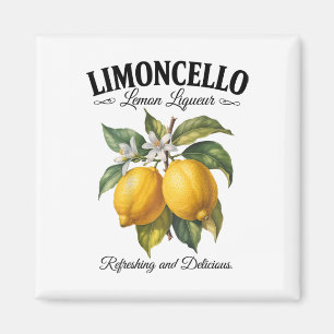 Limoncello Italië Vintage Verfrissende Citroen Vak Magneet