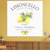 Limoncello Italy Amalfi Coast Canvas Afdruk (Insitu (Woonkamer))