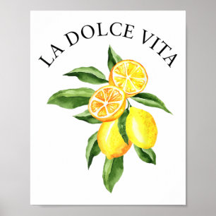 Limoncello La Dolce Vita Italiaanse citroen Poster