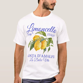 Limoncello La Dolce Vita Italië Amalfi Kust Citroe T-shirt