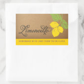 Limoncello Label, kleine rechthoek citroen sticker (Tas)