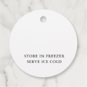 Limoncello Lemon Floral White Bedankjes Labels (Achterkant)