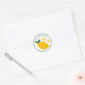 Limoncello Lemonade Citroen VERJAARDAG op maat Ronde Sticker (Envelop)
