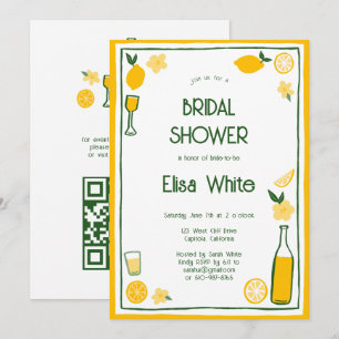 Limoncello Lemonade CUSTOM QR Vrijgezellenfeest Kaart