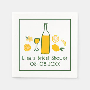 Limoncello Lemonade Lemon CUSTOM Vrijgezellenfeest Servet