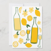 Limoncello Limonade Citroen Aangepaste Verjaardag Bedankkaart (Achterkant)