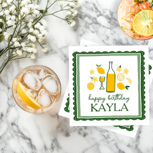 Limoncello Limonade Citroen VERJAARDAG Op Maat Servet