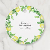 Limoncello Monogram Favor Classic Bedankjes Labels (Achterkant)