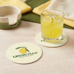 Limoncello Ronde Kartonnen Onderzetter