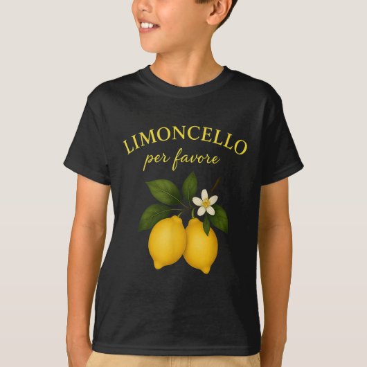 Limoncello s'il vous plaît T-shirts italiens pour (Devant)