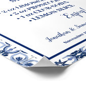Limoncello Spritz Bar Bord Blauwe Middellandse Zee Poster (Hoek)