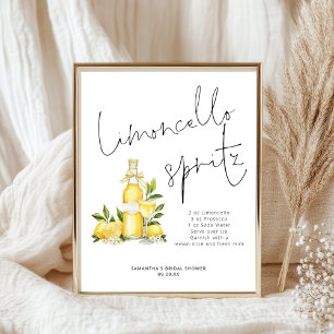 Limoncello Spritz Recept Citroen Bruidsfeest Poster