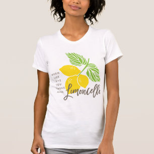Limoncello T-shirt, als het leven je citroenen gee T-shirt