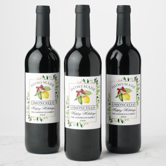 Limoncello Verdure Vacances bouteille Étiquettes (Bouteilles)