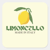 Limoncello Vierkante Sticker (Voorkant)