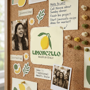 Limoncello Vierkante Sticker
