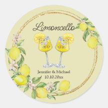 limoncello waterverf citroen cocktail bruiloft 
