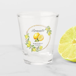 limoncello waterverf citroen trouw zomer chic shot glas