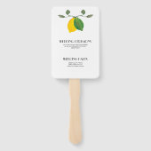 Limoncillo Waterverf Citroen Limoen Handwaaier (Achterkant)