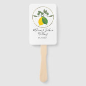 Limoncillo Waterverf Lemon Limoen Handwaaier (Voorkant)