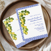 Limone I Italien Citron & Carrelage Bleu Menu Mari