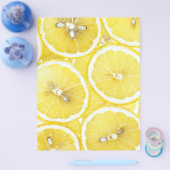 Limonen achtergrond flyer (Enkel)